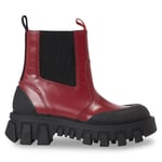 Boots Tommy Jeans Tjw Chunky Chelsea Mix Material EN0EN02375 Röd