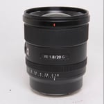 Sony Used FE 20mm f/1.8 G Ultra Wide Angle Prime Lens