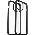 OtterBox Coque pour iPhone 13 Pro Max et iPhone 12 Pro Max Prefix Series – Cristal Noir, Ultra Fine, adaptée aux Poches, Bords surélevés pour protéger l'appareil Photo et l'écran, Compatible avec Le