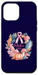 Coque pour iPhone 14 Plus "Octobre Rose" Automne - Sensibilisation au Cancer du Sein