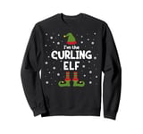 I'm The Curling Elf Curler Christmas Sweatshirt