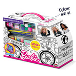 BLADEZ Barbie Bumper Activity Set, Arts and Crafts, Licensed Stationary Set with pens and Stickers, Colour-in Camper Van, 300+ Pieces, Creative Maker Kitz Toyz