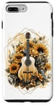 Coque pour iPhone 7 Plus/8 Plus Guitare acoustique Tournesol Musique Femmes Graphic