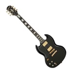 Epiphone - SG Custom Left Handed - Ebony,  HH, No Tremolo, Ebony Fingerboard