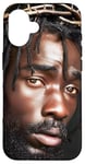 Coque pour iPhone 16 Jésus Noir, Christianisme, Église, Christ, Jésus