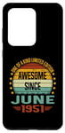 Coque pour Galaxy S20 Ultra Awesome Since June 1951 limited edition 73rd Birthday
