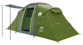 Coleman Spruce Falls 4 BlackOut Tent | 4 Man Vis-a-Vis Family Tent with 2 opposite Special Darkened XXL Bedrooms and Living area | 4 Person Camping Tent | 3000mm Waterproof | Sewn-in Groundsheet