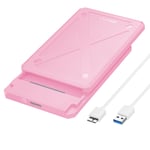 USB 3.0 2.5" SATA HDD External Hard Drive Disk HDD Enclosure Case Pink UP To 4TB