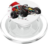 Chapeau de Noël Go Kart Racing Karting Racer PopSockets PopGrip pour MagSafe