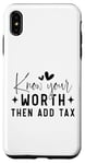 iPhone XS Max Inspirational Motivational Quotes Know Your Worth Case