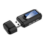 2 in 1 -auto Bluetooth-yhteensopiva 5.0 lähetinvastaanotin Langaton LCD-näyttö USB-musiikkiäänisovitin 3,5 mm:n liittimellä AUX