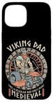 iPhone 15 Funny Viking Dad Medieval Lawn Mower Lawnmower Father Figure Case