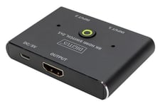 DIGITUS DS-45341 Commutateur HDMI 2x1-2 in 1 Out - UHD 8K/60 Hz - HDMI 2.1/2.0/1.4 - HDR - pour téléviseur, Moniteur, vidéoprojecteur, PS5, PS4, Xbox