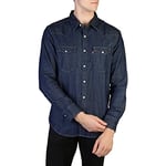 Levi's Men's Barstow Western Standard Woven shirts, Indigo Rinse, S