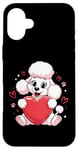 iPhone 16 Plus Cute Poodle Love Heart Valentines Day Poodle Lover Case