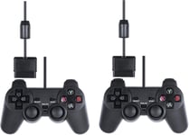 2 Pcs Dual Wired Mannete For Ps2 Contrôleur Controller Analogique Gamepad Joystick Joypad Pour Sony Ps2 Console Psx Psx Video Games