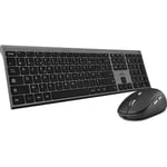 Pack Clavier Souris - BLUESTORK - PACK GRAPHEME - Sans Fil - Noir