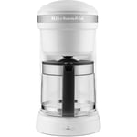 KitchenAid 5KCM1208EWH Machine à café, Verre, Blanc