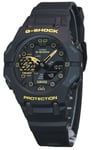 Casio G-SHOCK Caution Yellow Mobile Link Black Dial GA-B001CY-1A 200M Mens Watch