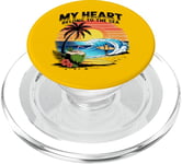 My Heart Belong To The Sea Beach Lifestyle PopSockets PopGrip for MagSafe