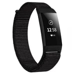 INF Fitbit Charge 3/4 armband nylon Svart