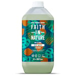 Faith In Nature Organic Coconut Body Wash, Uplifting Shower Gel, Vegan & Cruelty Free, No SLS or Parabens, 5L Refill Pack