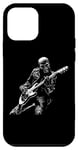 Coque pour iPhone 12 mini Guitare squelette Guy Rock and Roll Band Rock On