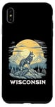 Coque pour iPhone XS Max Destination de vacances pour les loups gris du Wisconsin