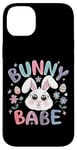 Coque pour iPhone 14 Plus Bunny Babe Fleurs de lapin de Pâques