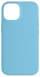 Coque pour iPhone 14 Couleur bleu ciel simple