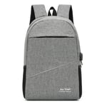 Men's Business Backpack Korean Casual Students Elementary School Bag Simple And Fashionable 15.6-inch Computer Bag (light gray;) BCVBFGCXVB