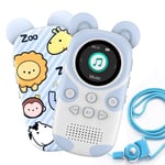 64Go Lecteur mp3 Enfant Bluetooth 5.3 baladeur Lecteur Musique Enfant de Livre Audio,Haut-Parleur, Corde de Suspension,Panda de Dessin animé Portable Mignon pour Enfants,Son sans Perte HiFi, Radio FM