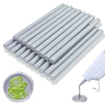 Bâton de cire, 20 PCS mini pistolet à colle bâton de cire d'étanchéité pour tampon de cire, bâtons de cire de scellement pour invitations de mariage, cartes (Silver)