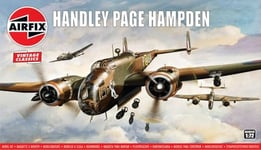 Airfix A04011V Handley Page Hampden Military Aircraft Plastic Model Kit, Multi, 1:72 Scale