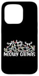 Coque pour iPhone 15 Pro Meowy Catmas, amoureux des chats, femmes, hommes, enfants, filles, chat de Noël