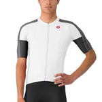 Castelli Entrata 6 Short Sleeve Jersey - SS25 Ivory / Smoky Grey Light Black XLarge Ivory/Smoky Grey/Light