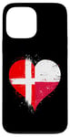 iPhone 13 Pro Max Half Polish Half Danish A Cool Heart Flag for Poland Denmark Case