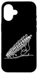 Coque pour iPhone 16 Pan Flûtes Line Art For Musiciens Pan Flûte