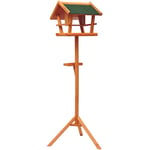 Mangeoire sur pied nichoir a plateau station a oiseaux bois pour exterieur 150cm