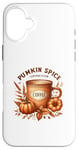 Coque pour iPhone 16 Plus Pumpkin Spice Coffee Club Autumn Vibes Cosy Season Automne