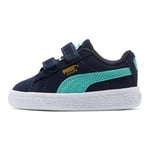 Puma Mixte Enfant Suede Classic V Inf Baskets, Multicolore (Peacoat-Blue Turquoise White 24), 20 EU