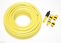 GARDEN TOOL HOSE PIPE WITH  FIXINGS REINFORCED PRO ANTI KINK LENGTH 50M  12MM