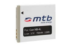 Batterie NB-4L pour Canon IXUS 30, 40, 50, 55, 60, 65, 70, 75, 80 IS, 100 IS