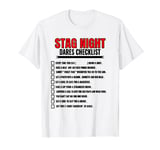 Challenge the Stag Bachelors Party Checklist Stag Do Party T-Shirt