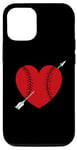 Coque pour iPhone 14 Red Heart Baseball Player Amoureux de baseball Coach Fan