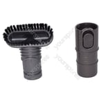 Stubborn Dirt Dusting Brush Tool And Adaptors Kit for Dyson V6 Vacuum