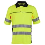 Piqueskjorte BS Bergset HiVis Kl 2