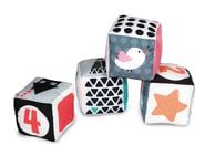 Clementoni - Baby Black & White Cubes for Toddlers, 4 Soft Blocks fo (US IMPORT)