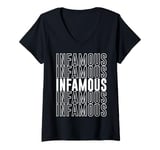 Womens Infamous V-Neck T-Shirt