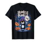 Honkus Ponkus Cat with Pumpkin Magic Halloween cute T-Shirt